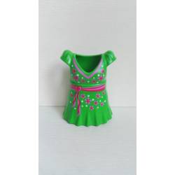 AO0405 VESTIDO CORTO VERDE G08