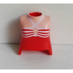 AB1503 TORSO MUJER TOP ROJO...